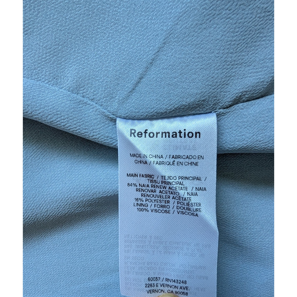 NWD Reformation Araminta Faux Pearl Maxi Dress Gown Size 6 mineral #4A501 - Picture 13 of 15